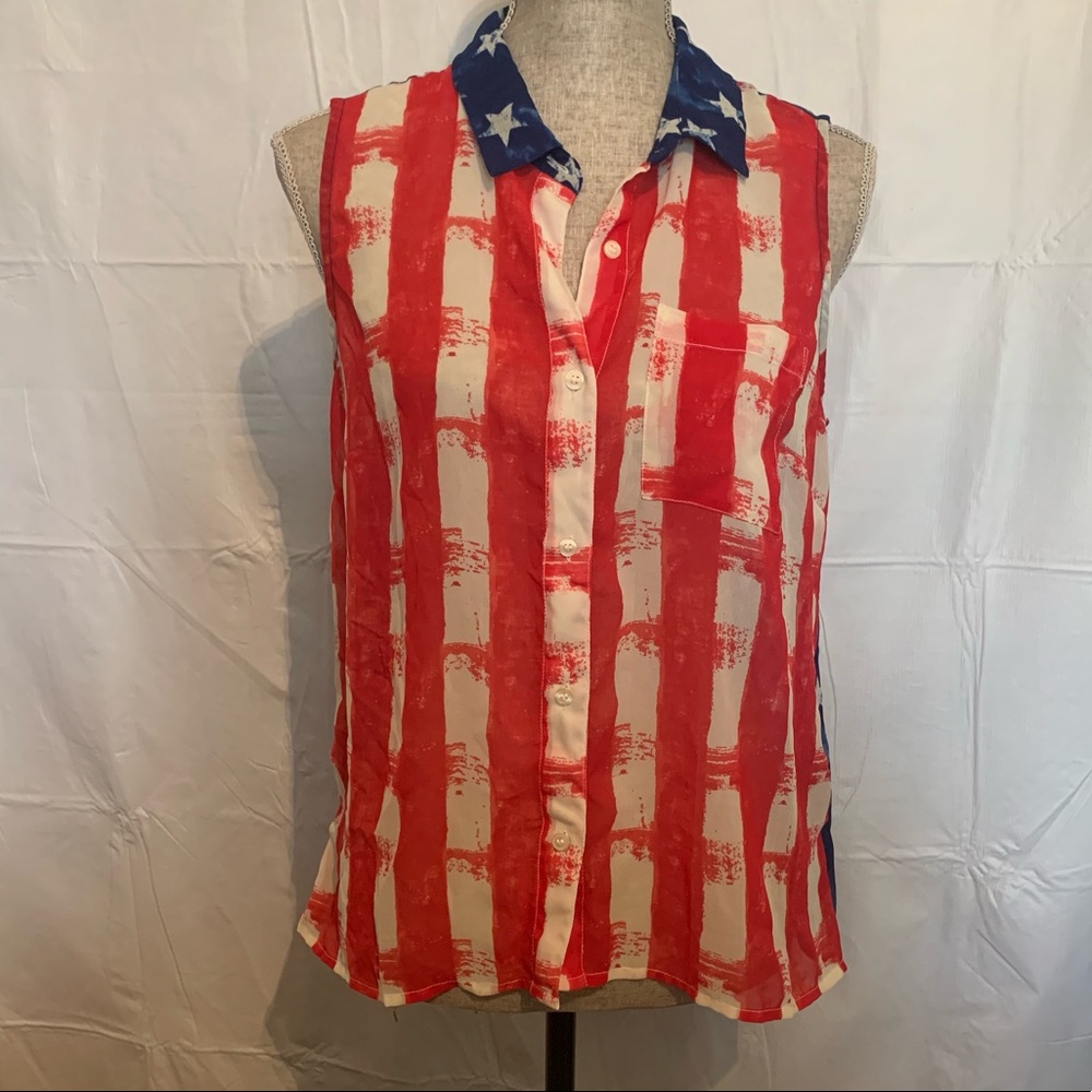 Jessica Simpson Flag Top